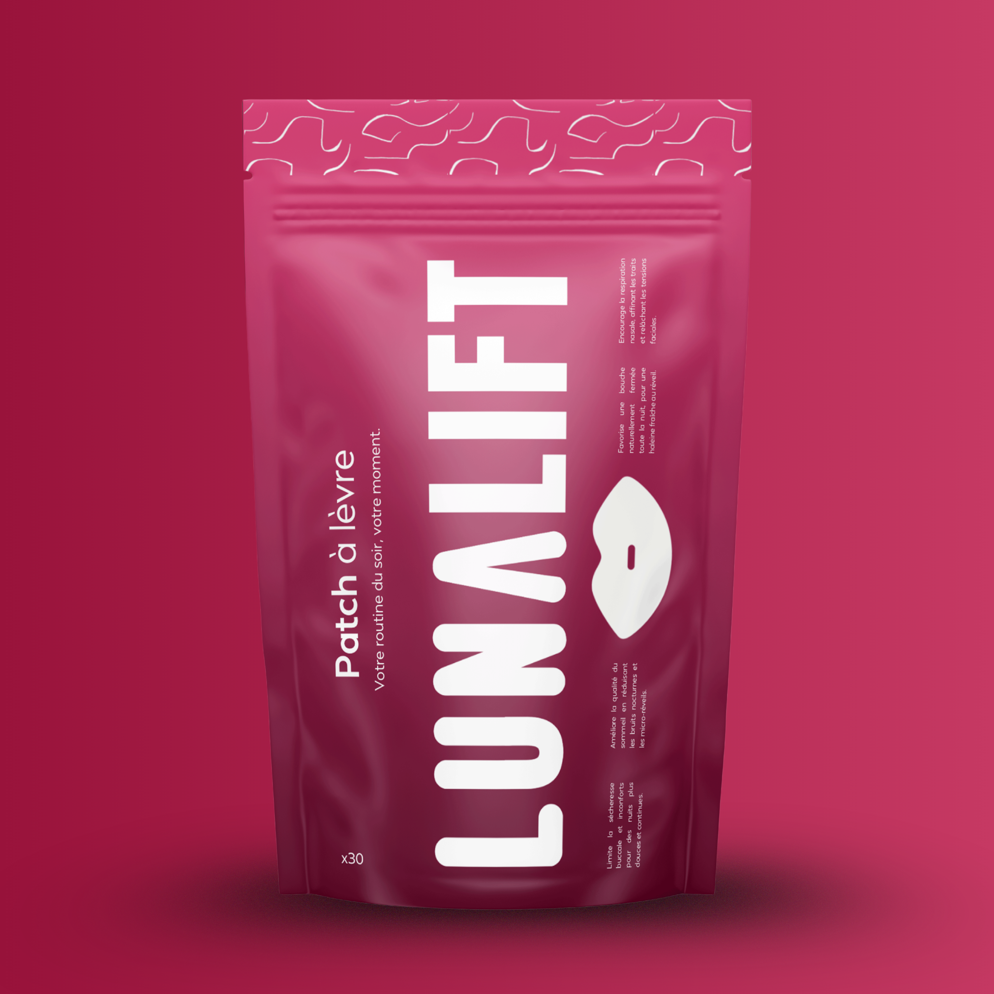 LUNALIFT™ - Patch à Lèvres adhésif